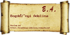Bogdányi Adelina névjegykártya